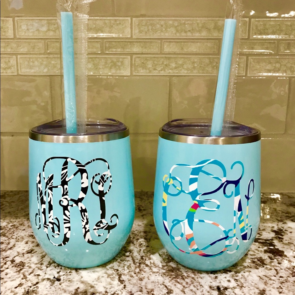 Personalized stainless steel wine tumbler